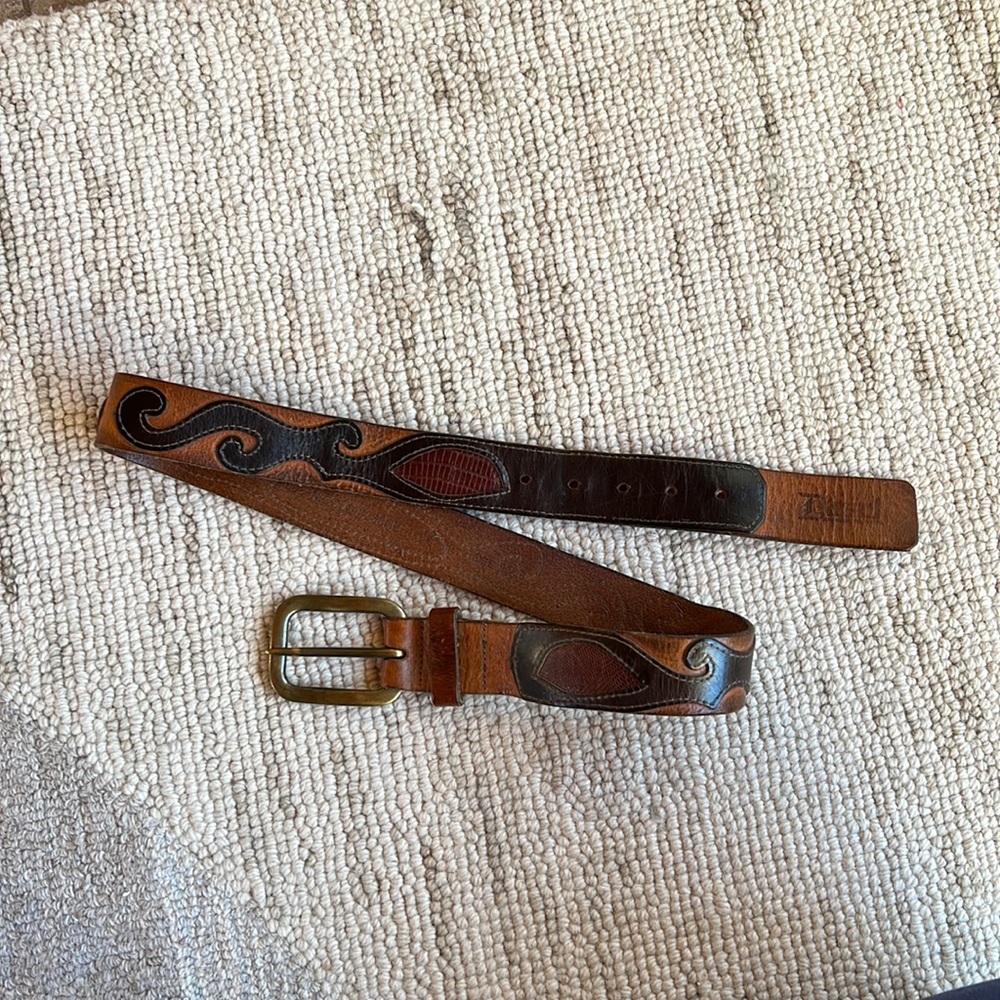 Diesel 100% leather belt